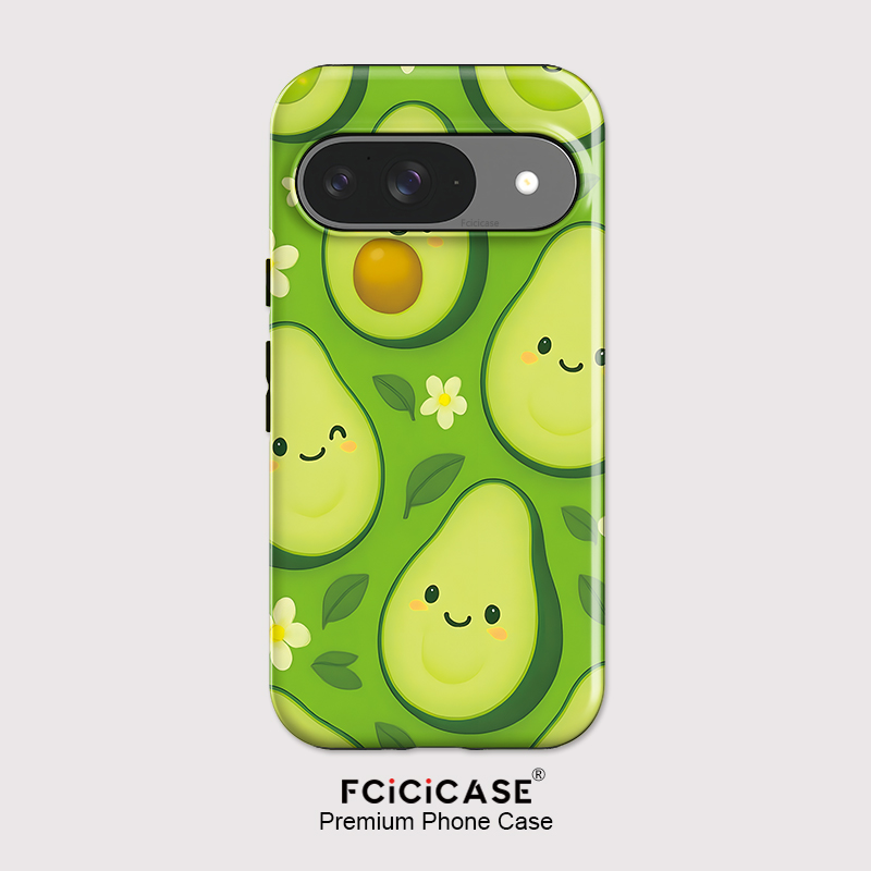 Phone Cases Pixel 10 Pro - Fcicicase Pixel 10 Pro XL用 アボカドフラワー柄
