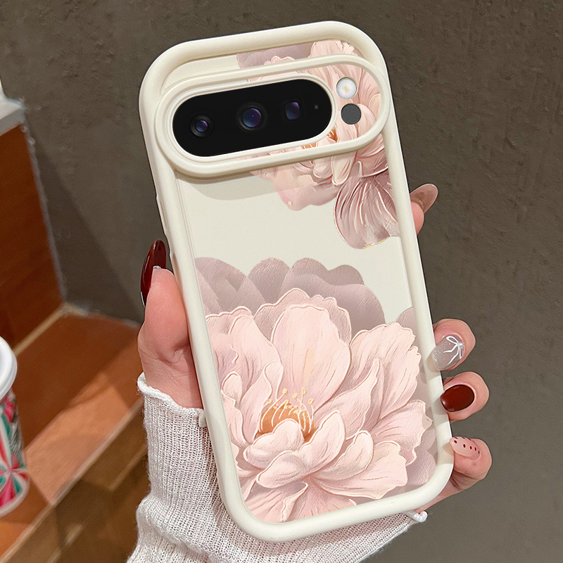 Phone Cases Pixel 10 Pro - ピンクの花柄ソフトTPUスマホケース Google Pixel 10 9 8