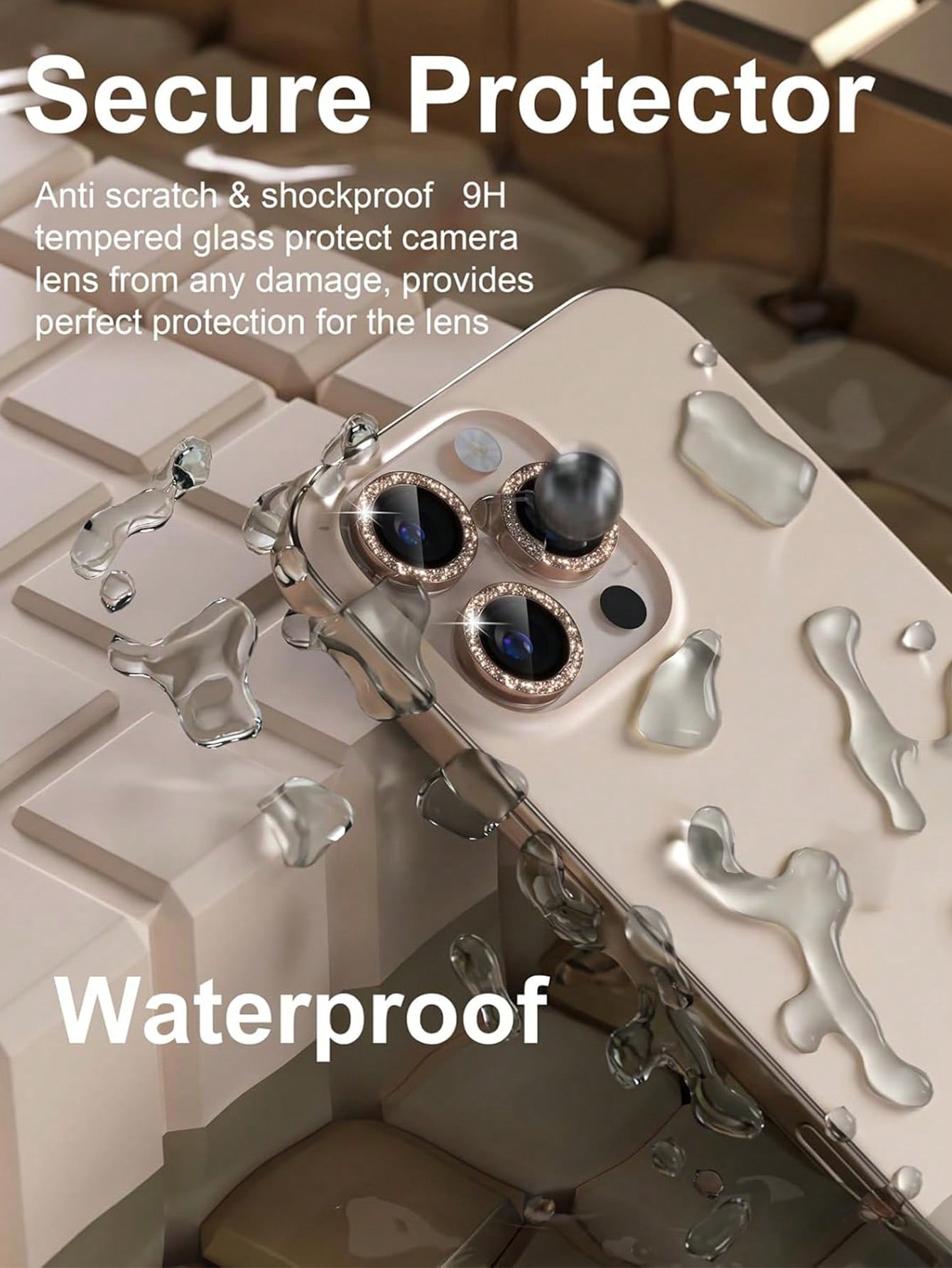 3枚入り 9H強化ガラスカメラレンズプロテクター Apple - Camera Lens Protector のレビューと価格