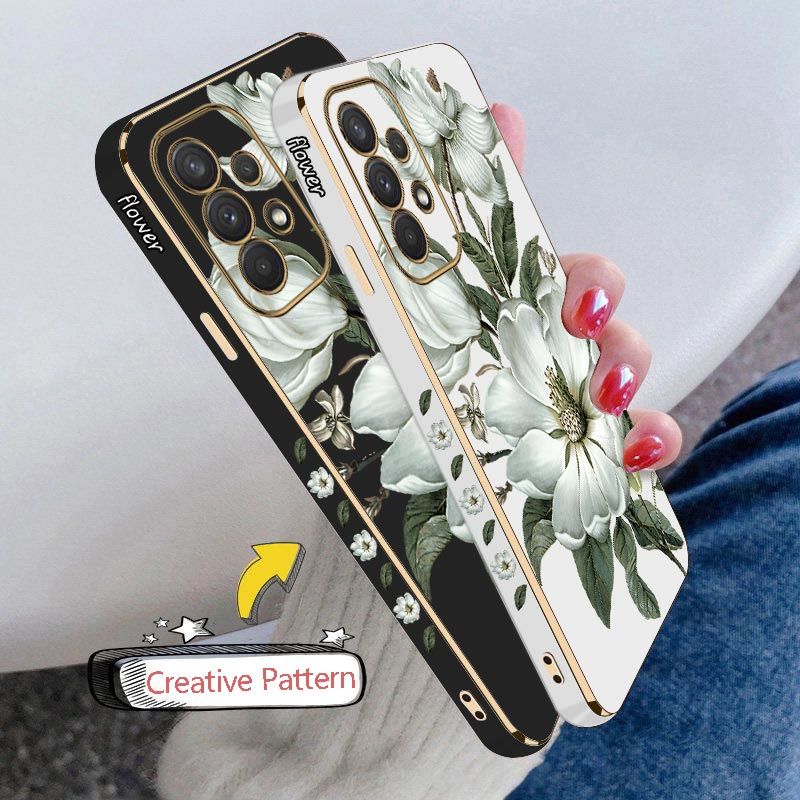 ブルーミングジャスミン高級メッキ電話ケース三星銀河 A73  - Phone Cases Brand のレビューと価格