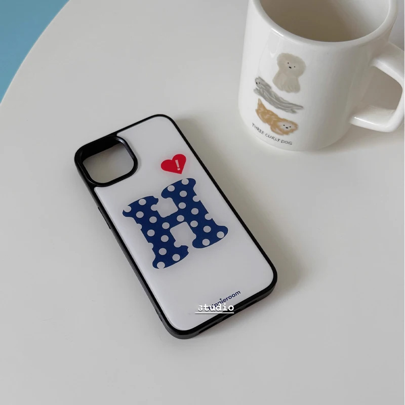トレンドの韓国風INSクリエイティブウェーブポイントラブレタ - Phone Cases Highpoint のレビューと価格