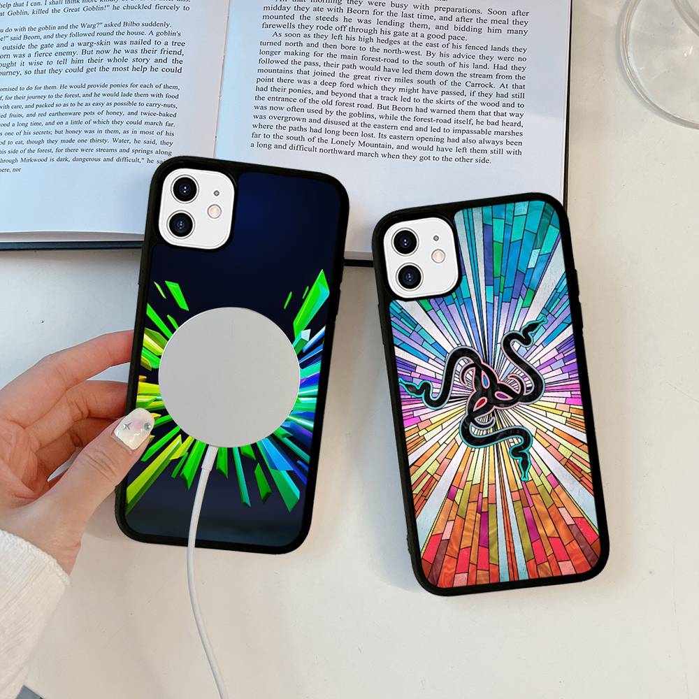 周辺機器ロゴR-RazerSブランド 磁気ワイヤレス電話ケー - Phone Cases Brand のレビューと価格