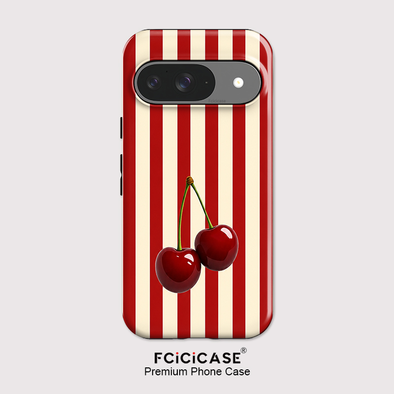 Fcicicase チェリーストライプパターン電話ケース G - Phone Cases Pixel 10 Pro のレビューと価格