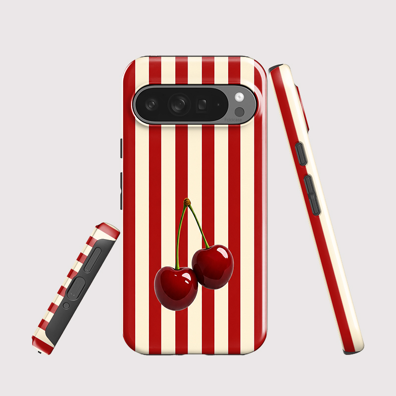 Fcicicase チェリーストライプパターン電話ケース G - Phone Cases Pixel 10 Pro のレビューと価格