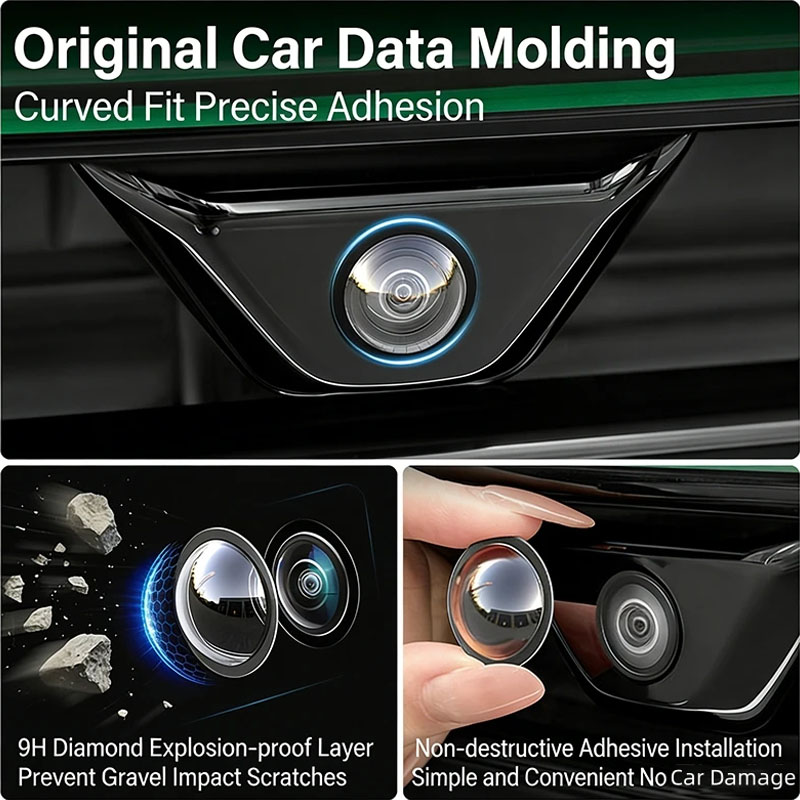 4 個の車のカメラ保護カバーカーフックフロントバンパーカメラ - Camera Lens Protector のレビューと価格