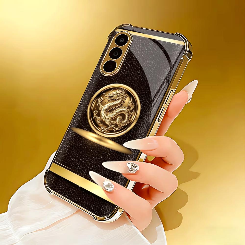 黒褐色のゴージャスな模様のスマホケース S26 Ultraケ - Phone Cases Quad Lock のレビューと価格