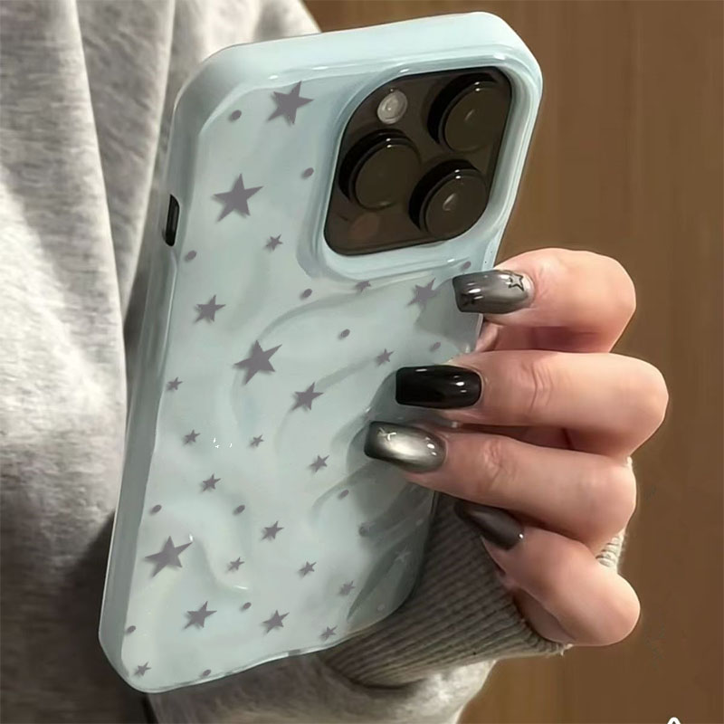 ミニマリスト グレーブルー スターウェーブ テクスチャ iP - Phone Cases Junk のレビューと価格